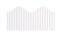 Bordette Scalloped Bulletin Board Border 2.25" x 50 Ft Roll – Classroom Decorative Trim, Multiple Colors Available (Gold, Black, Blue, Red & More)